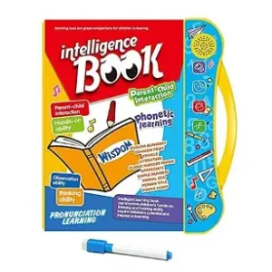 E Book for Kids | Interactive English Learning | Early Education Educational Toys | Intelligence Book for Kids | Phonetic Learning, Alphabets, Numbers, Animals, Fruits, Shapes, Vehicles & Colors | Electronic Sound Teaching Aid